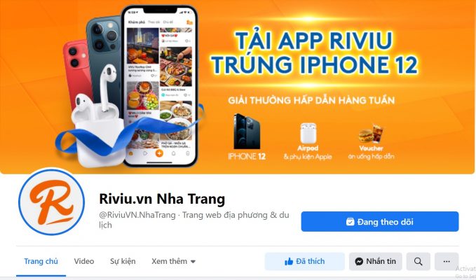 Bảng giá địa điểm ăn uống Nha Trang (FB Riviu.vn Nha Trang)